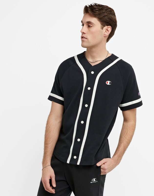 Champion Champion : Braided Baseball Jersey - Black