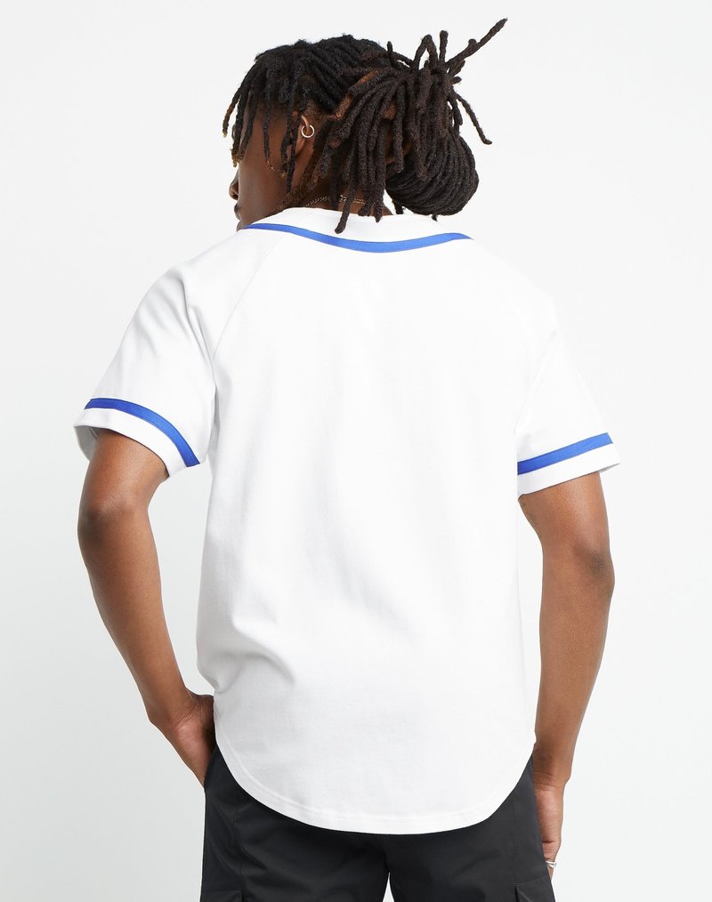 Champion Champion : Braided Baseball Jersey - White