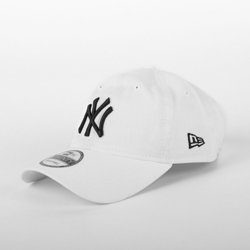 New Era New Era : 920 NY Yankees Black Logo Cap White O/S