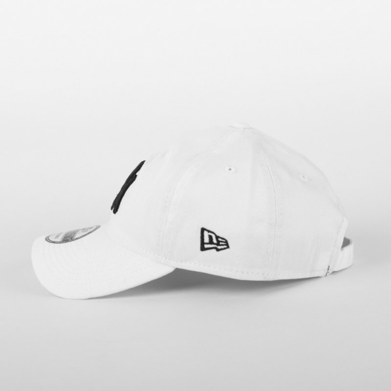 New Era New Era : 940 NY Yankees Black Logo Cap White O/S