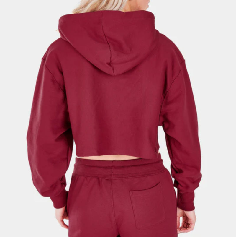 Reverse Weave Cropped Hoodie, C Logo