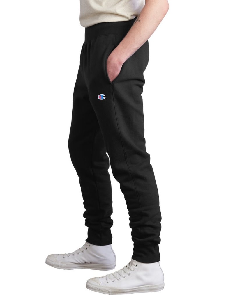 Champion Reverse Weave Black Cargo Sweatpants