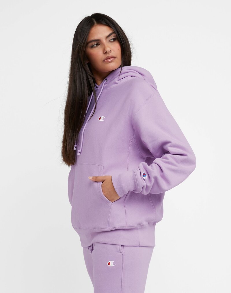 Champion Champion : Boyfriend Reverse Weave Hoodie - Purple