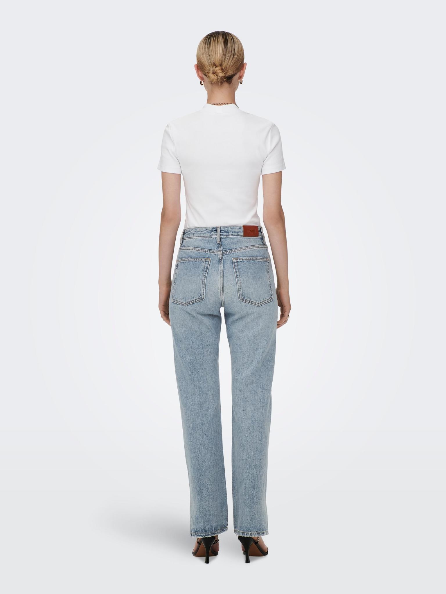 Only Only : Billie Highwaist Slit Denim