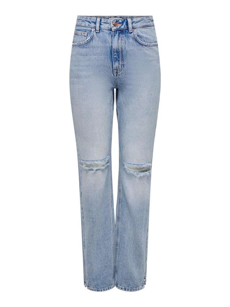 Only Only : Billie Highwaist Slit Denim