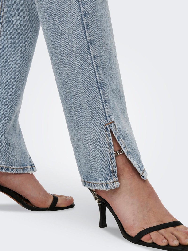 Only Only : Billie Highwaist Slit Denim