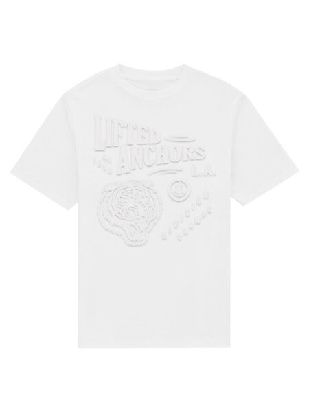 Lifted Anchors Lifted Anchors : Embossed Mascot Tee - White