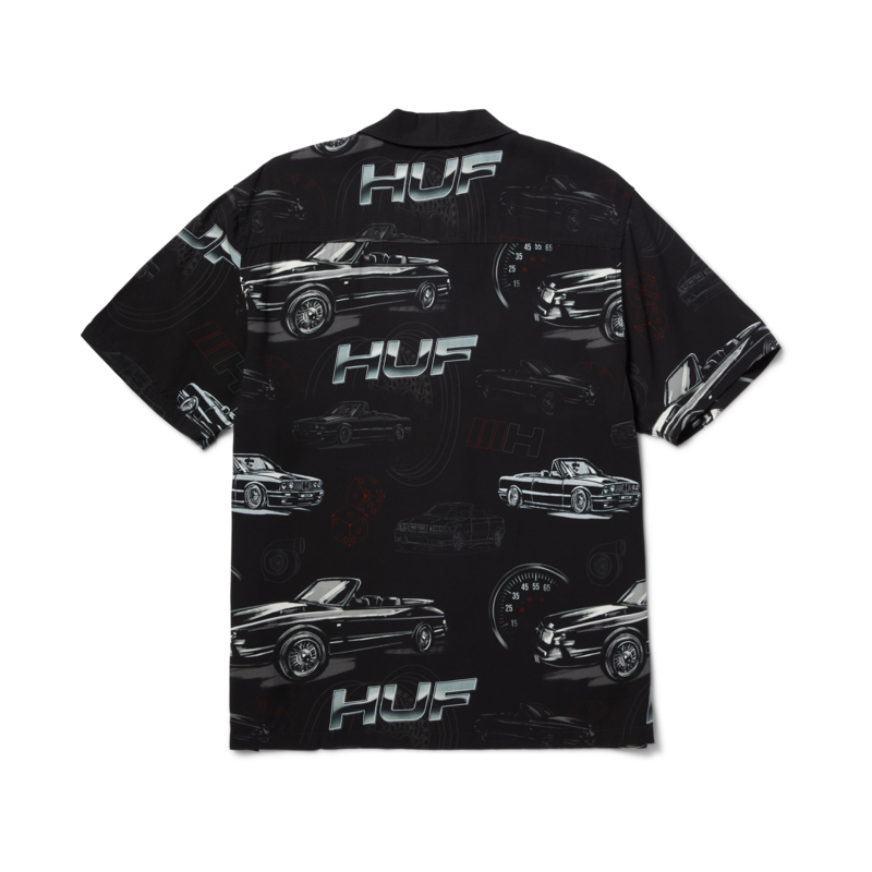 HUF TAGGED RESORT SHIRT ブラック HUF Tagged Resort Shirt | PacSun