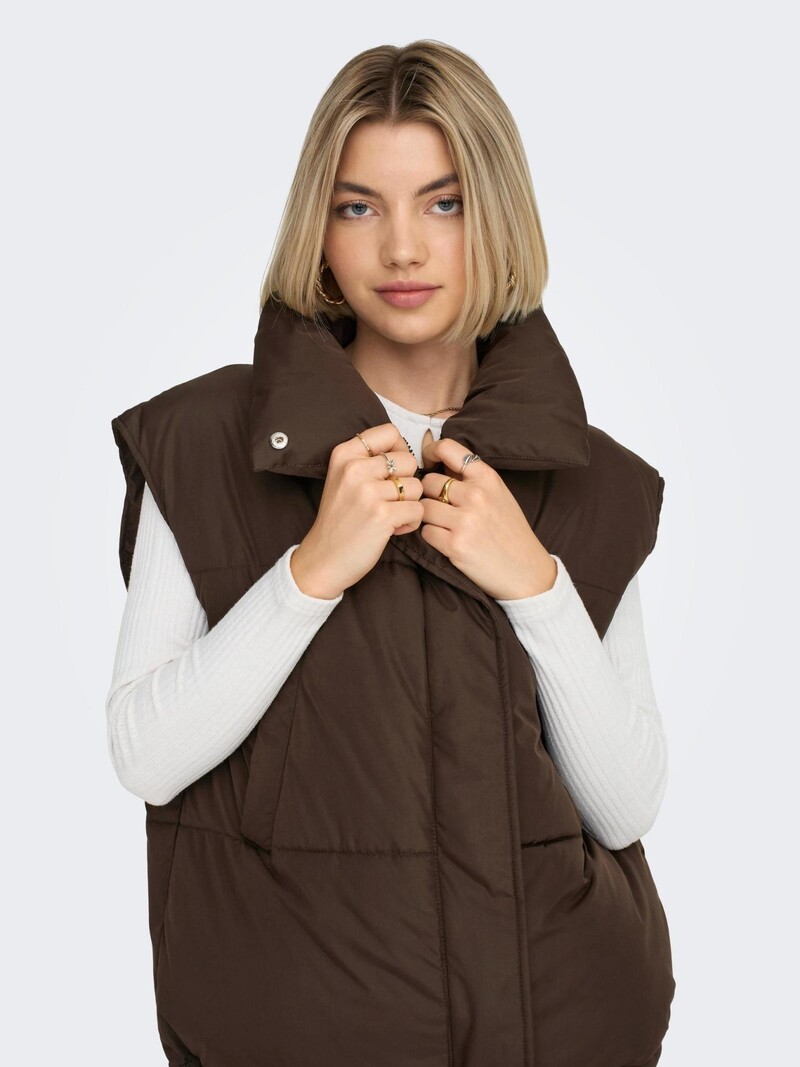 Only Only : Waistcoat Puffer Vest