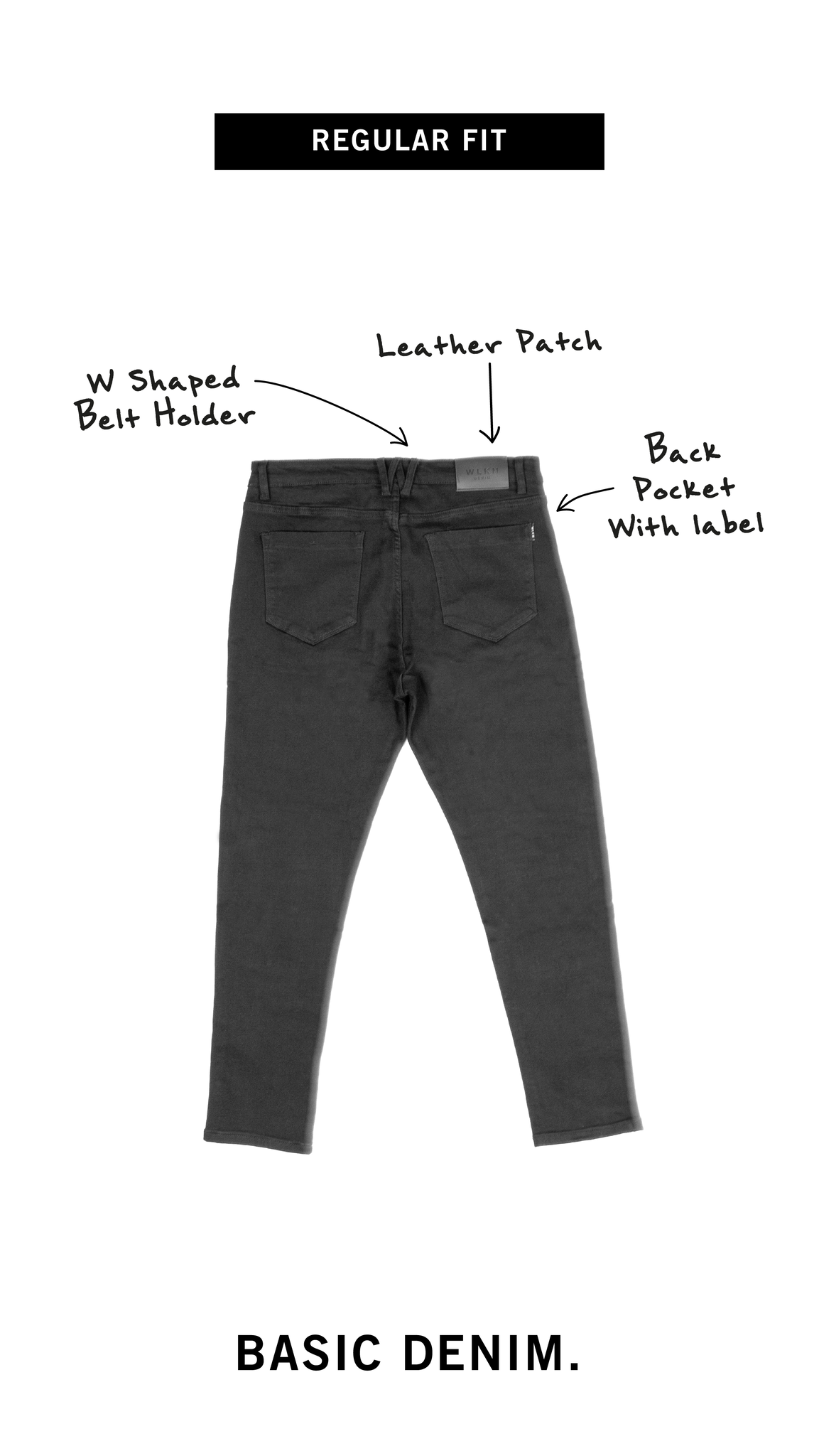 WLKN WLKN : Basic Regular Fit Denim