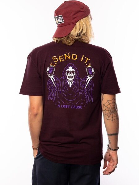 A Lost Cause A Lost Cause : Send it Tee - Burgundy