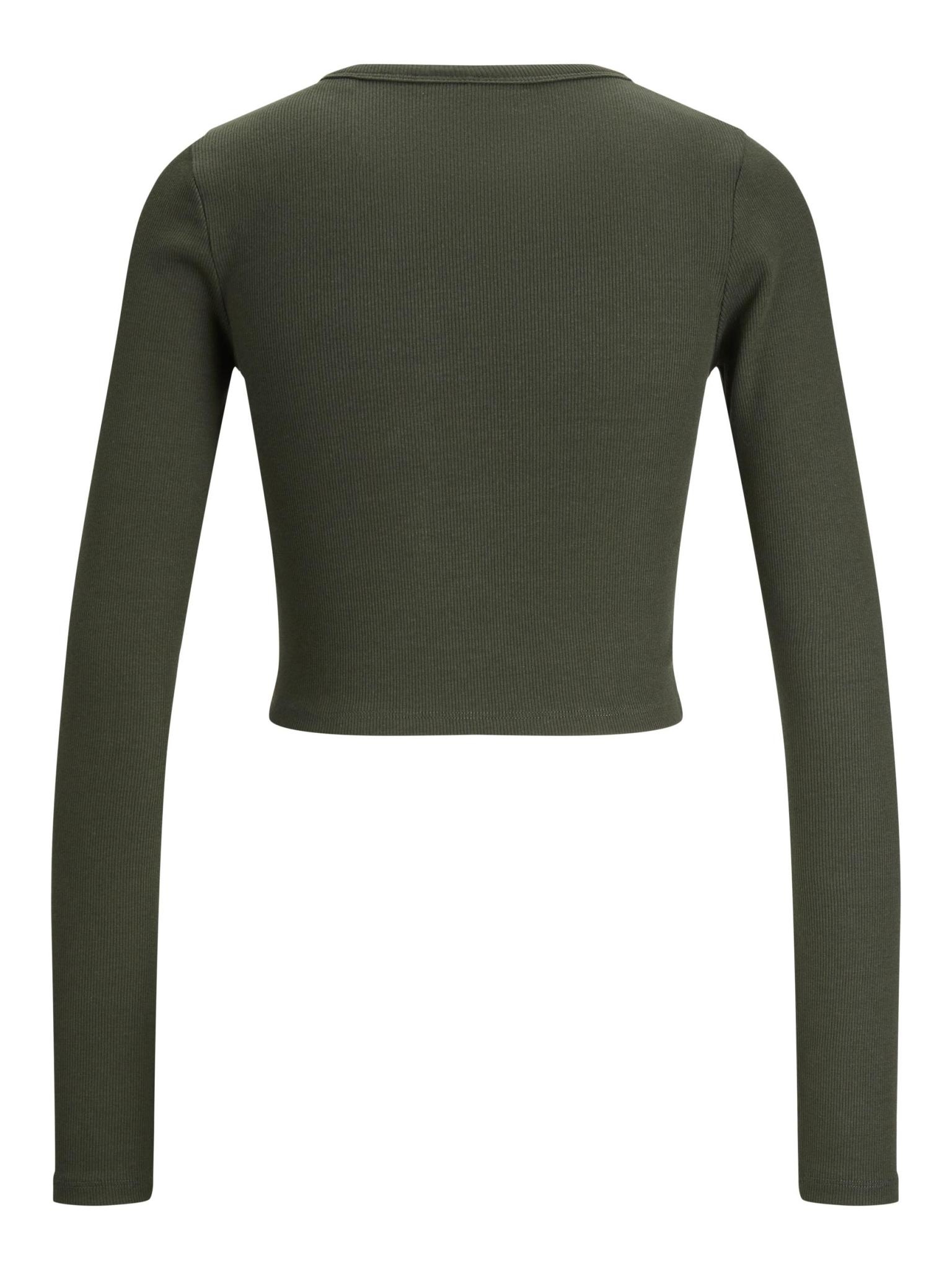 JJXX : Feline Long Sleeve Rib Tee - WLKN
