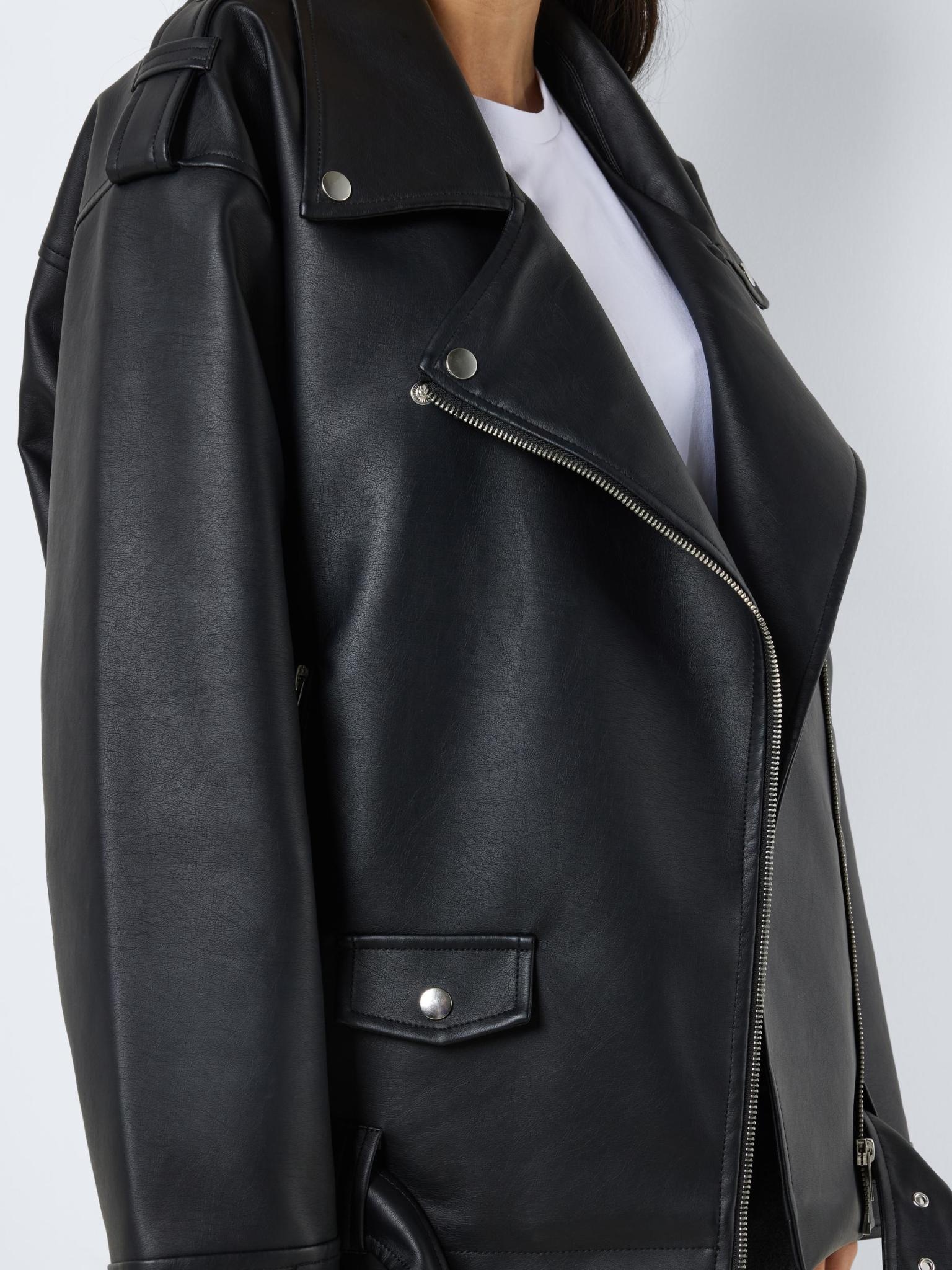 Noisy May Noisy May : Oversize PU Biker Jacket