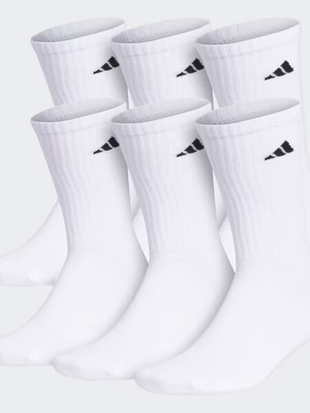 Adidas Adidas : Men's 6-Pack Crew Socks