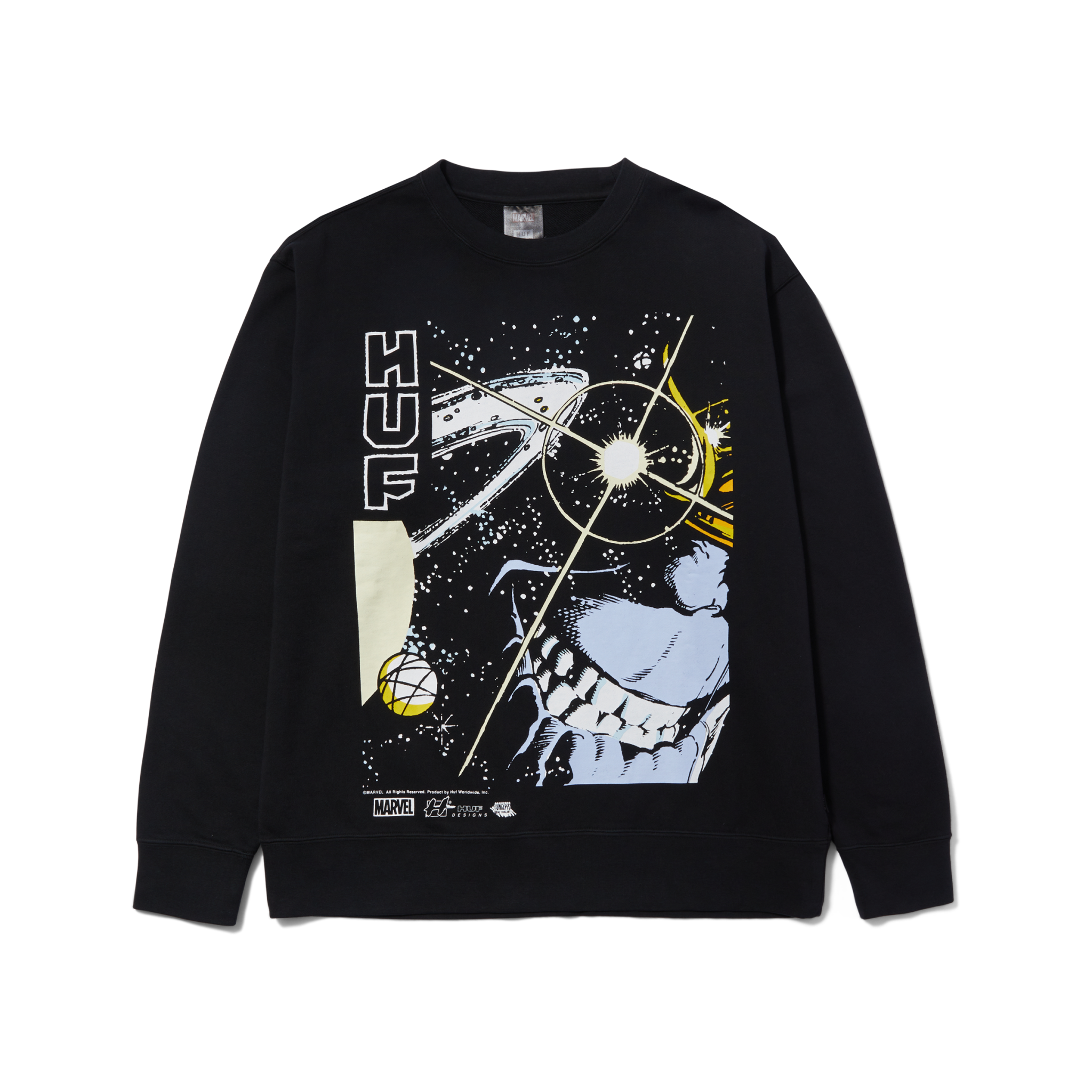 Huf Huf X Avengers : Thanos Eye Washed Crewneck