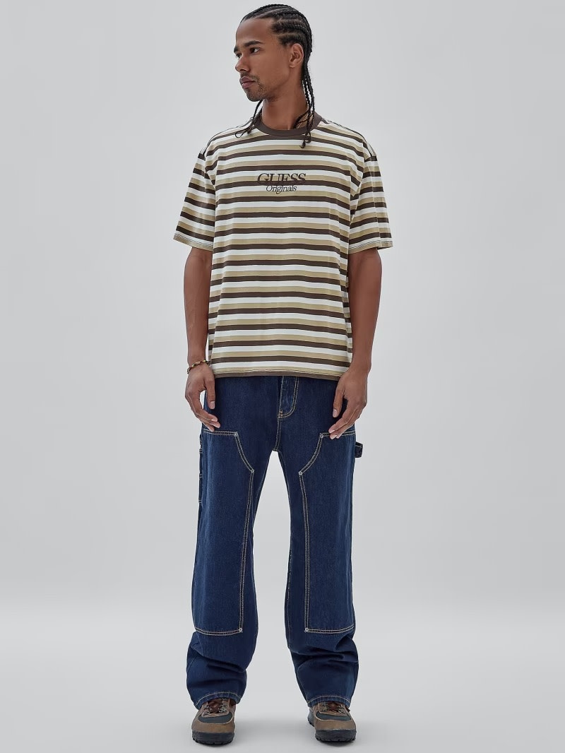 Guess originals walden striped crew tee hotsell