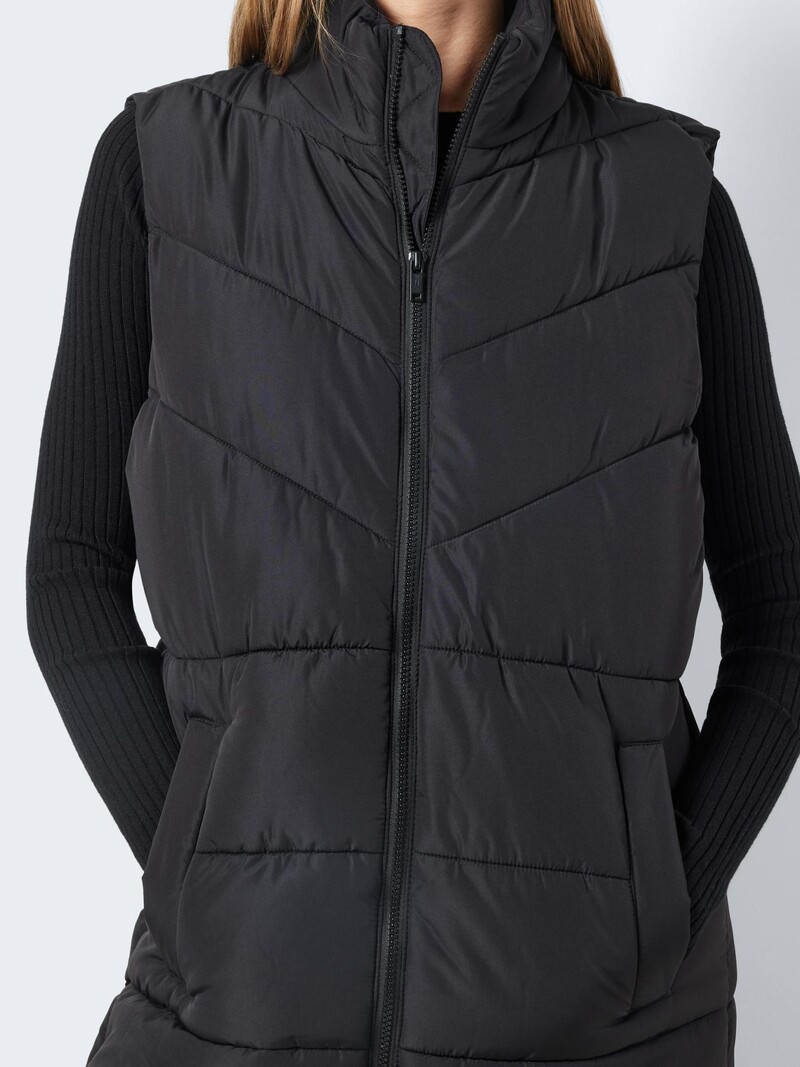 Noisy May Noisy May : Sleeveless Long Puffer Vest