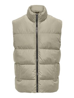 Only & Sons Only & Sons : Melvin Life Puffer Vest - Vintage