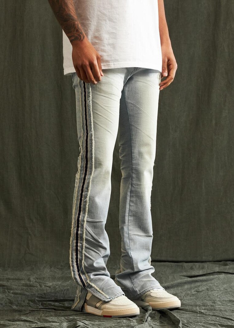 Amiri jeans deals side stripe