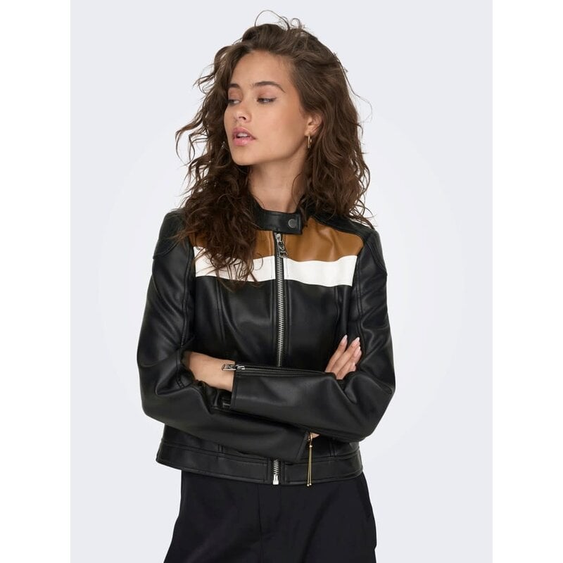 Only Only : PU Biker Jacket
