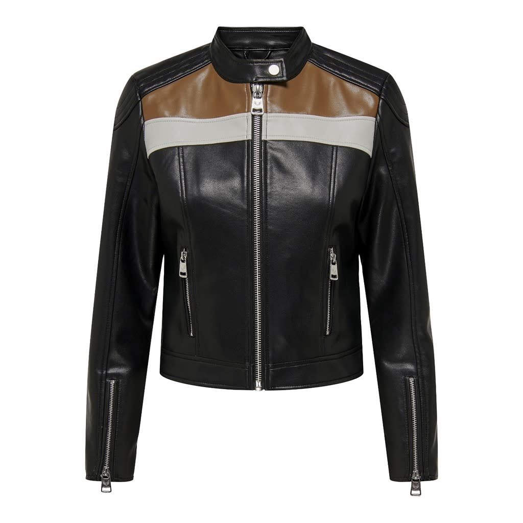 Only Only : PU Biker Jacket