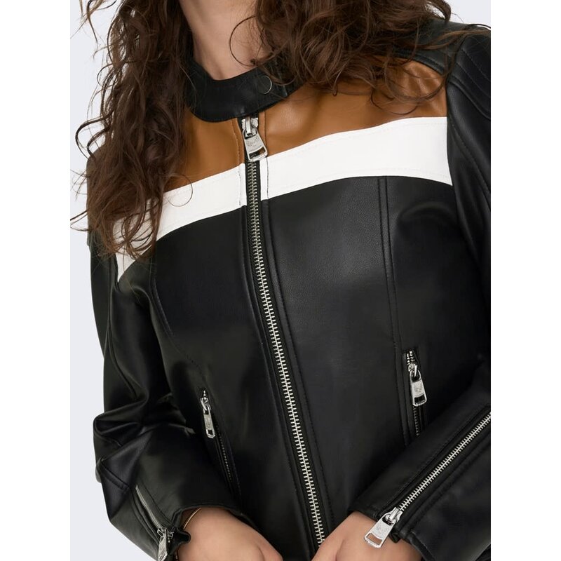 Only Only : PU Biker Jacket