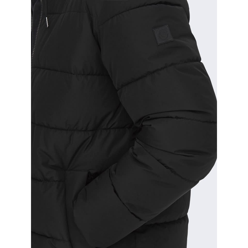 Only and Sons Only & Sons : Melvin Life Long Hooded Puffer Coat