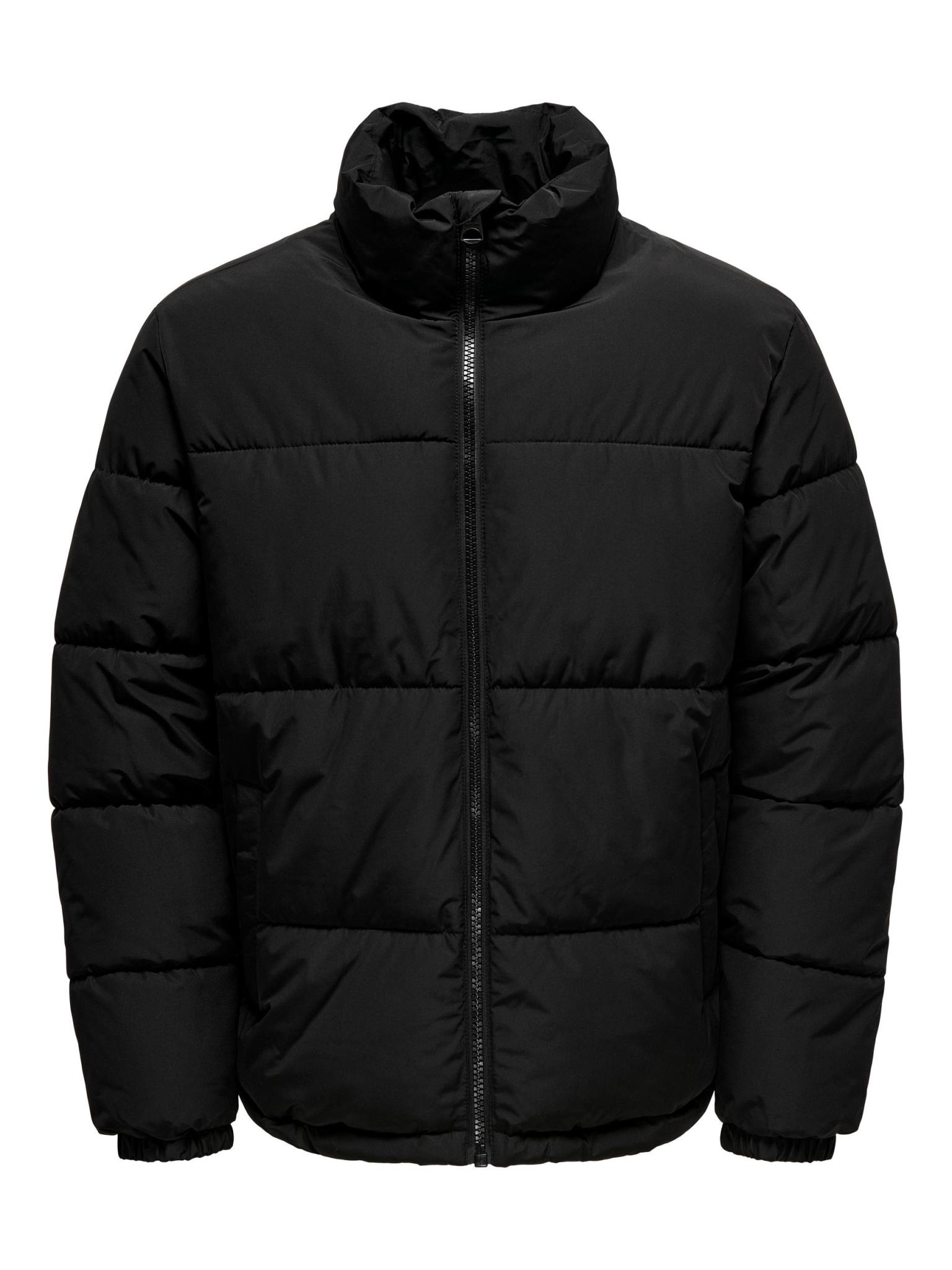 Black puffa coat mens online