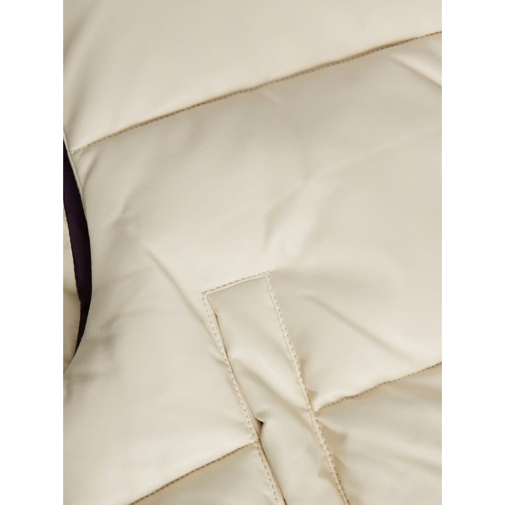 JJXX JJXX : Faux Leather Short Puffer Vest