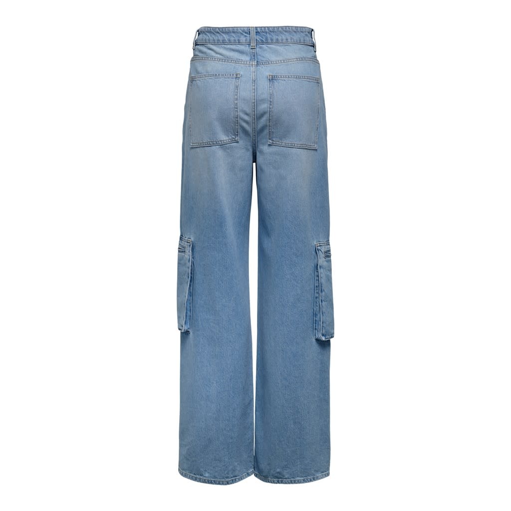 Only Only : Highwaisted Cargo Denim