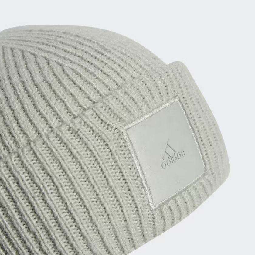 Adidas : Wide Cuff Beanie - Silver