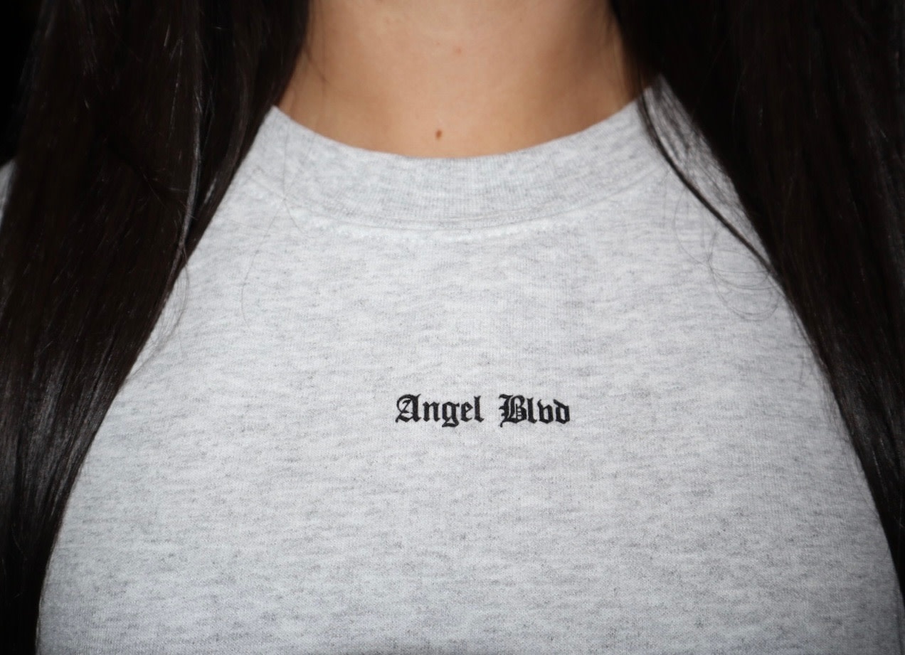 Angel Blvd : AB Logo Crewneck - WLKN Angel Blvd : AB Logo Crewneck - WLKN