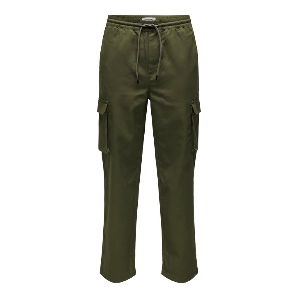 Only & Sons Regular Cargo Pants 'Dew' in Dark Green