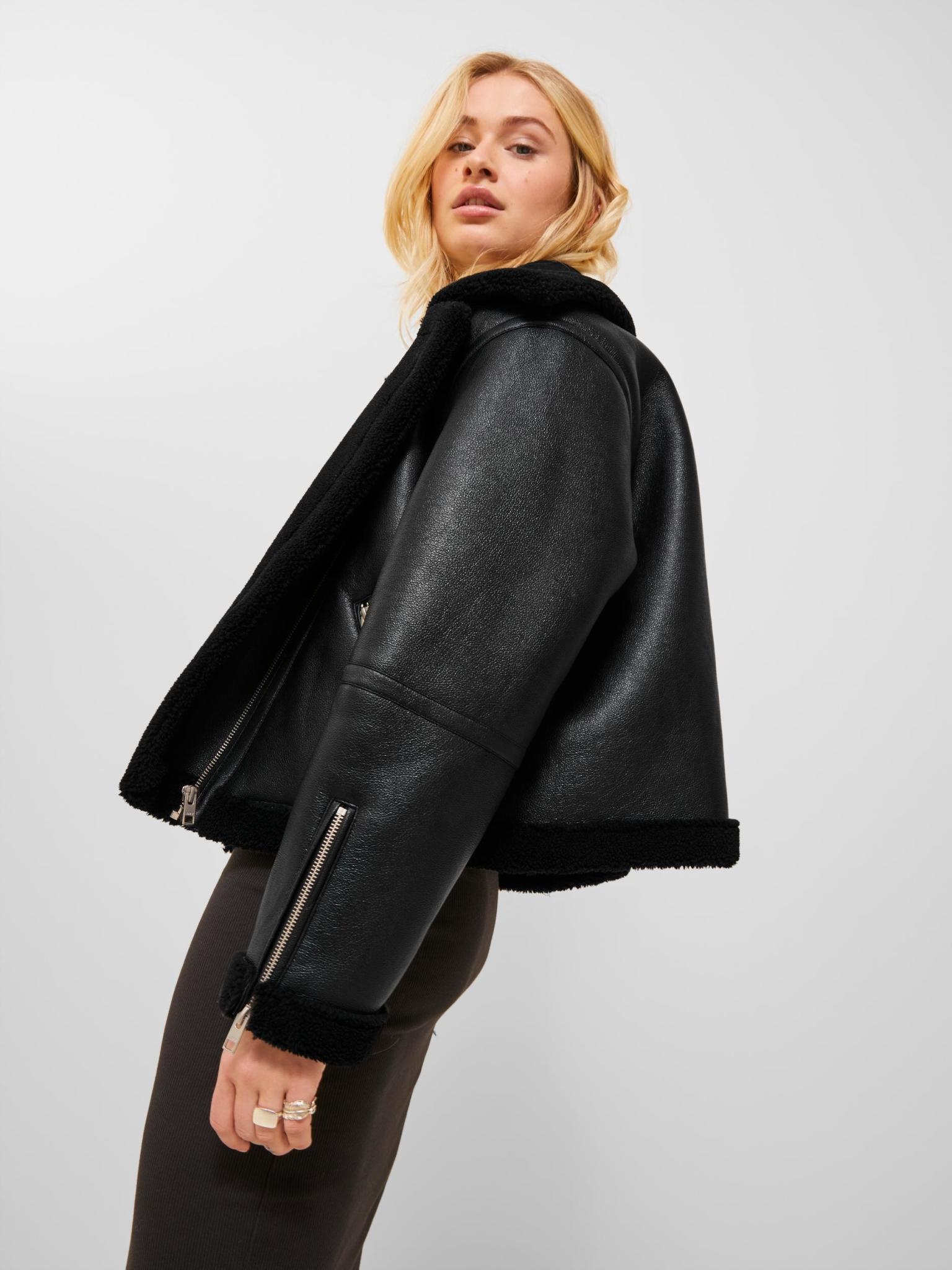 JJXX : Aviator Shearling Jacket