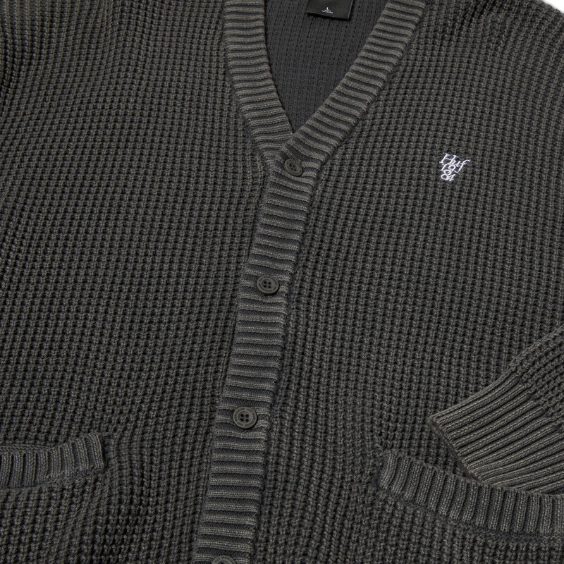 【HUF】2022AW ODBAR LOGO CARDIGAN【XL】BLACK HUF】2022AW ODBAR LOGO CARDIGAN【XL】BLACK