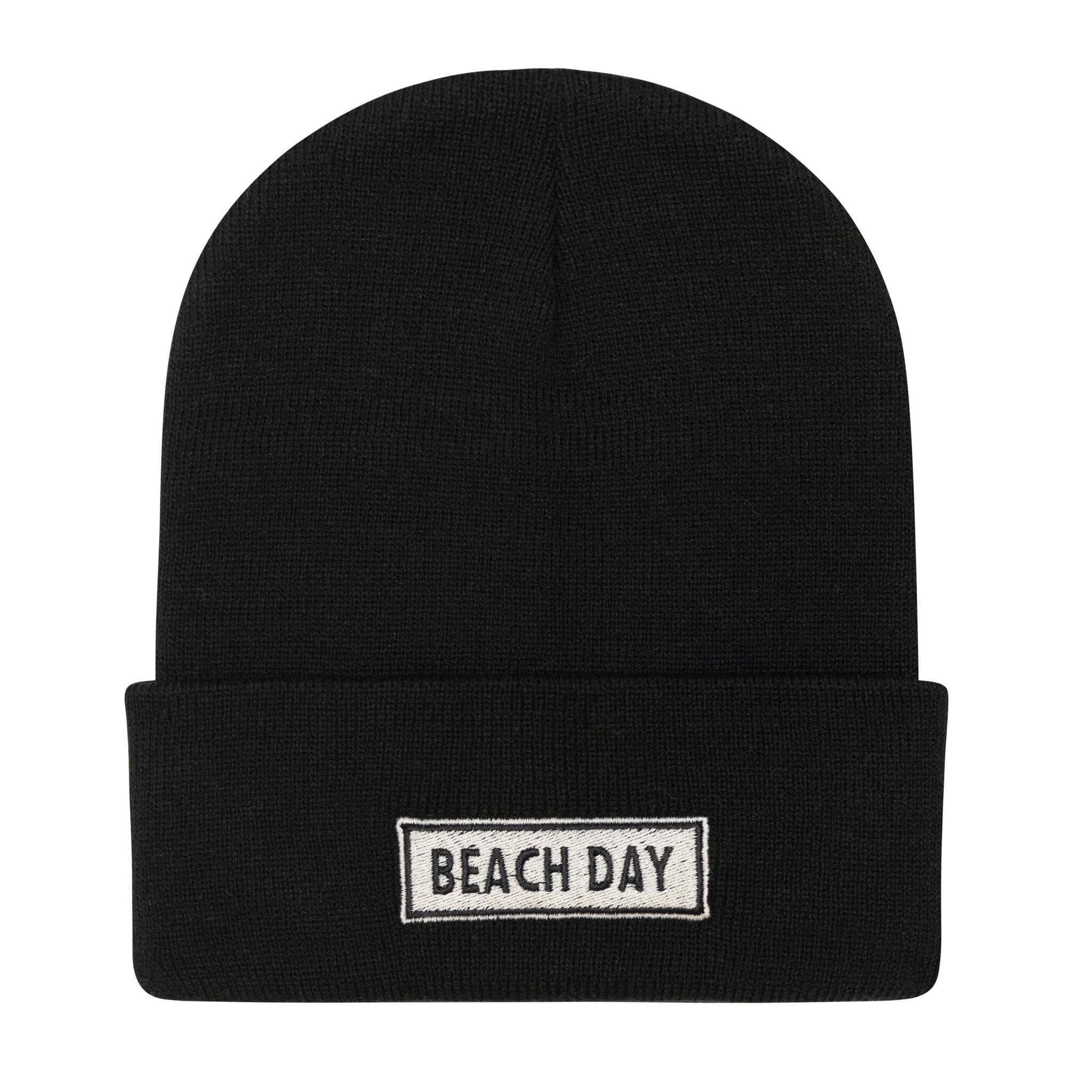 Beach Day Every Day Beach Day Every Day : Beach Day Beanie - Black
