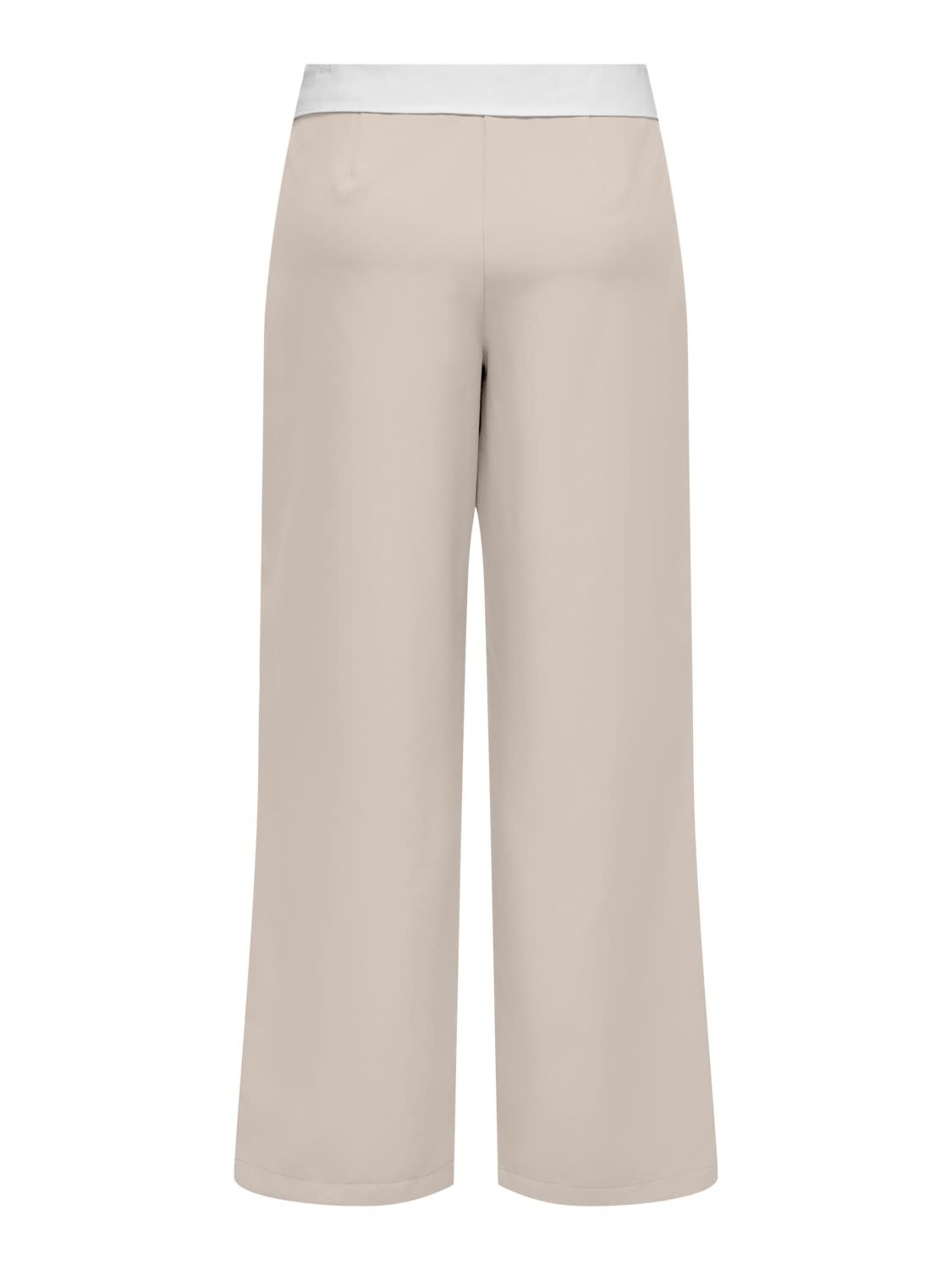 Only Only : HW Fold-Down Pleated Trousers