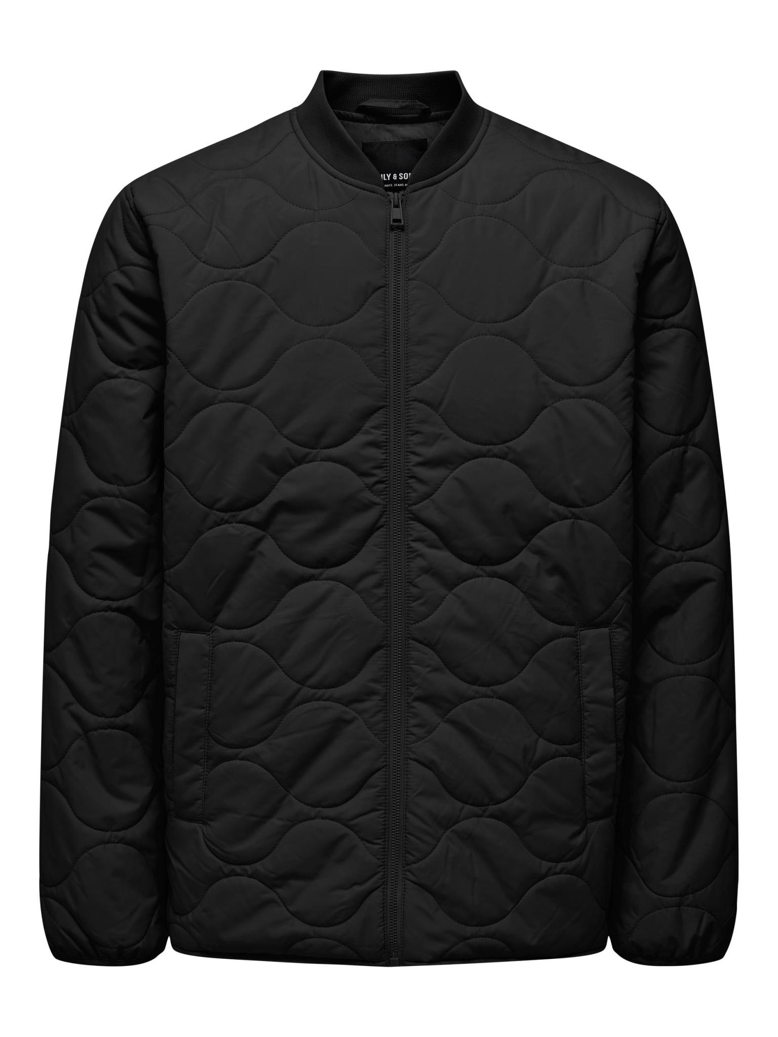 Only and Sons Only & Sons : Art Quilted Jacket - Black