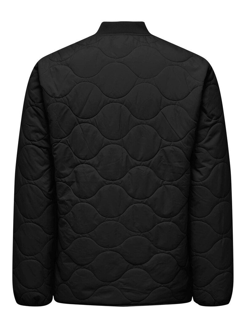 Only & Sons Only & Sons : Art Quilted Jacket - Black