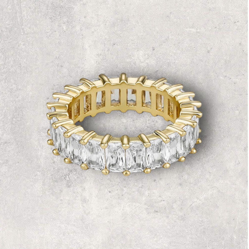 Deluxe Drip Deluxe Drip : Baguette Ring - Gold