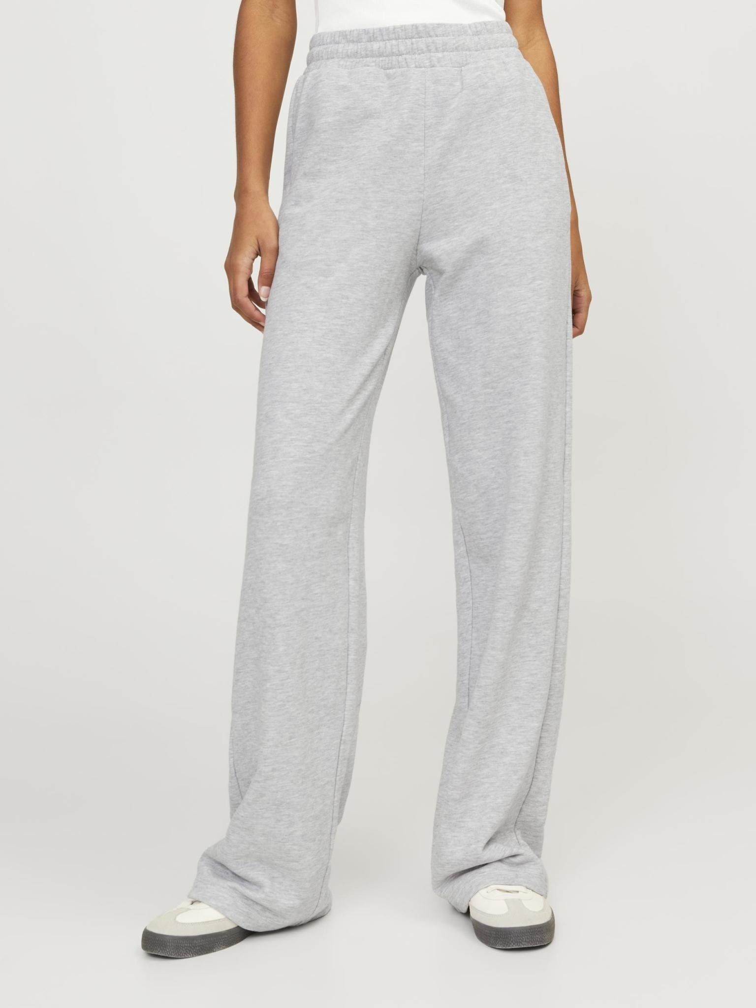 ★GENERAL IDEA★ WOMAN Lace Trimming Sweatpants [MELANGE GRE MUSINSA | AWESOME STUDIO Lace trim sweatpants melange grey