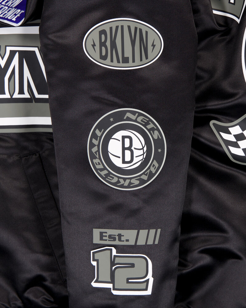 New Era New Era : NBA Rally Drive Brooklyn Nets Satin Jacket