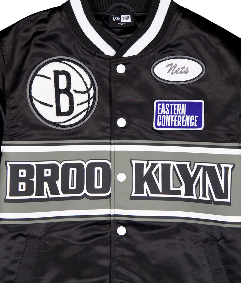 New Era New Era : NBA Rally Drive Brooklyn Nets Satin Jacket