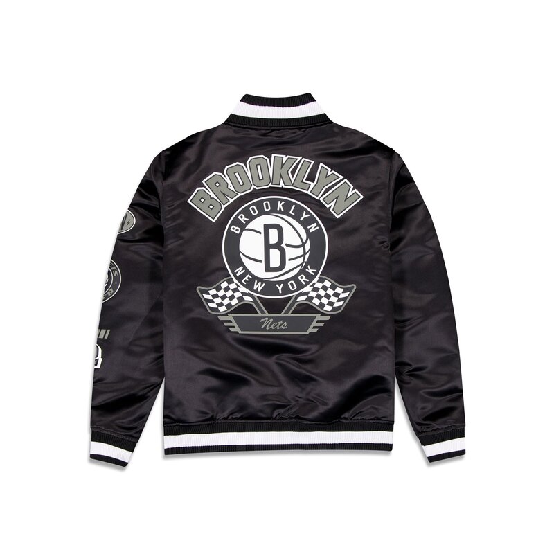 New Era New Era : NBA Rally Drive Brooklyn Nets Satin Jacket