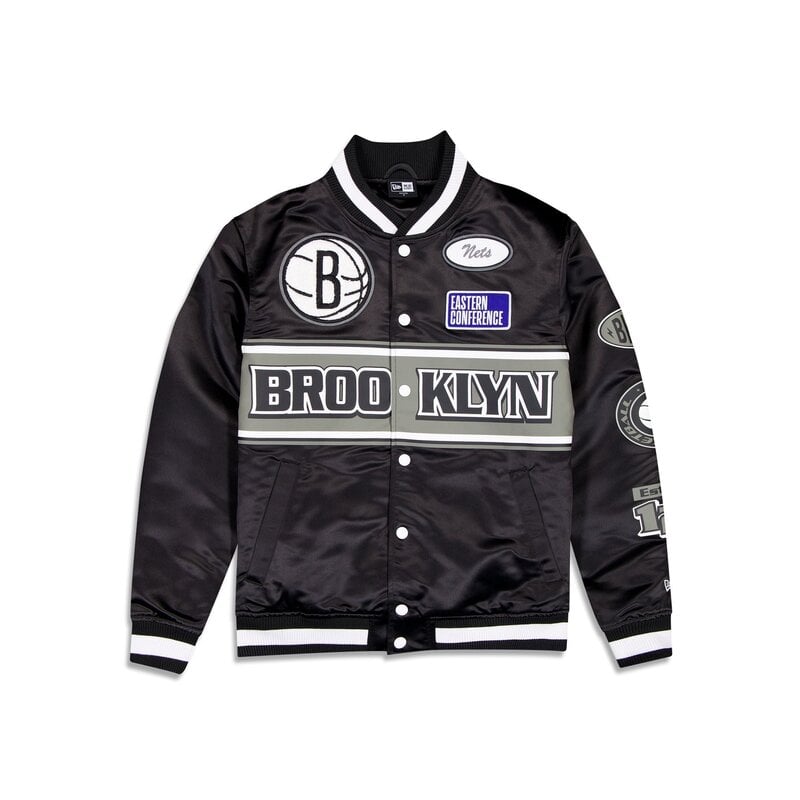 New Era New Era : NBA Rally Drive Brooklyn Nets Satin Jacket