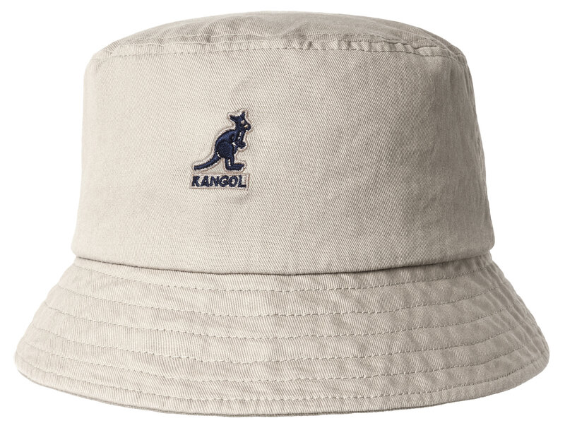 Kangol Kangol : Washed Bucket Hat - Khaki