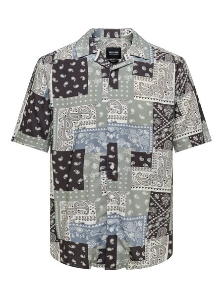 Only & Sons Only & Sons : Regular Fit Bandana Print S/S Shirt