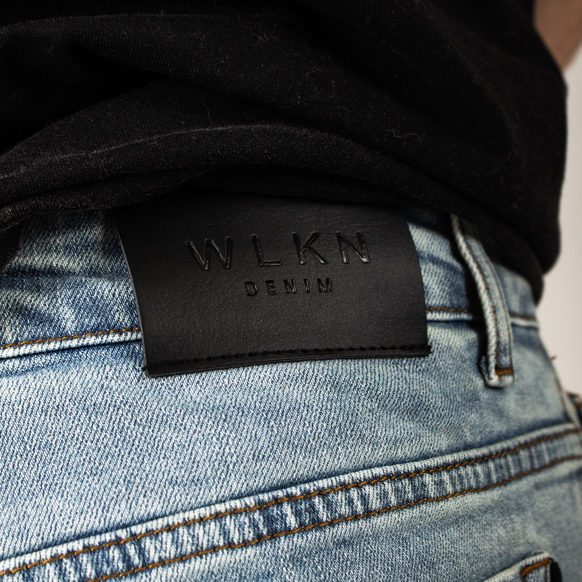 WLKN WLKN : Cargo Baggy Fit Denim Pants