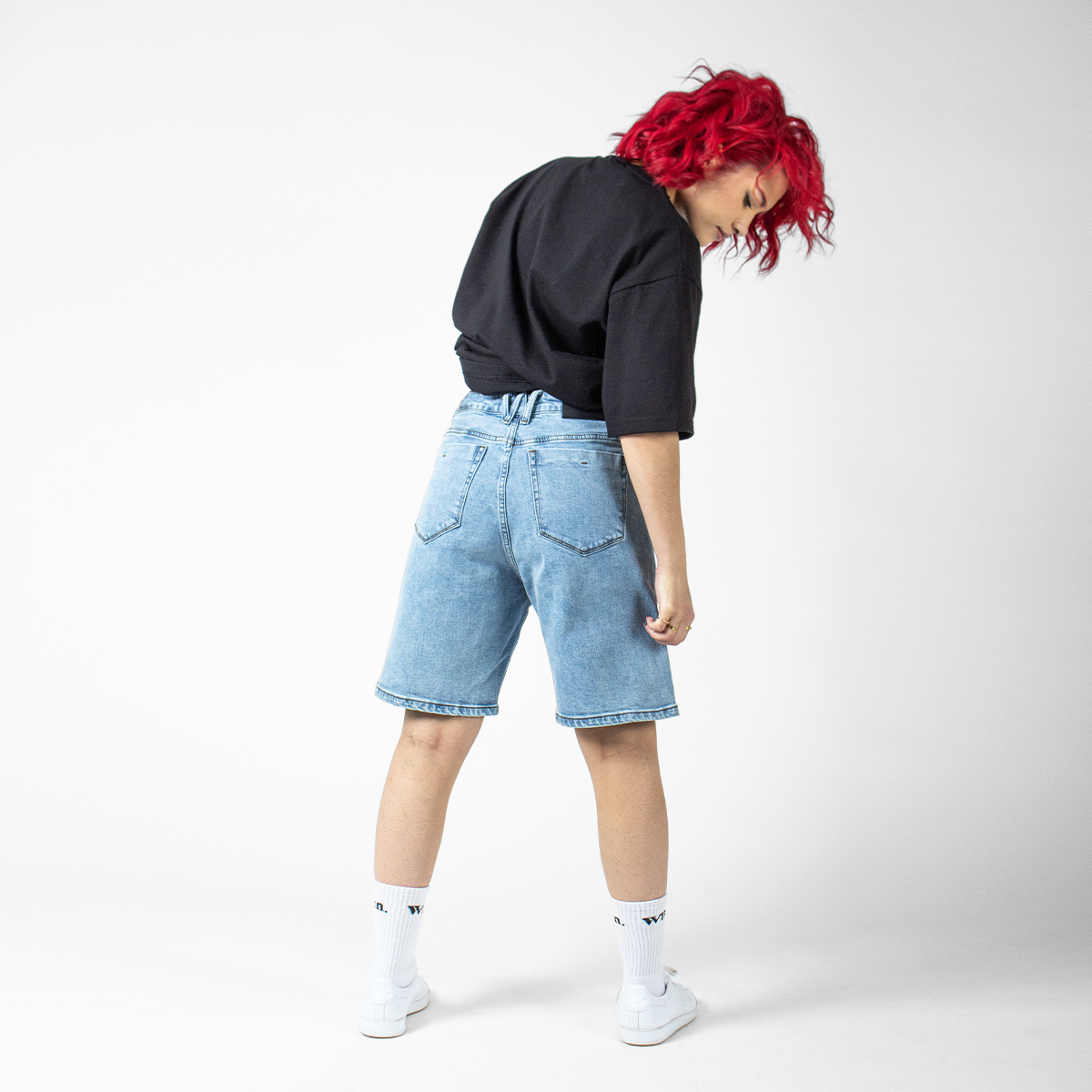 WLKN WLKN : Wall Baggy Fit Denim Shorts