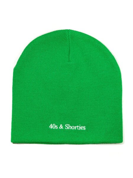 40s & Shorties 40's & Shorties : Text Logo Skull Beanie - Green